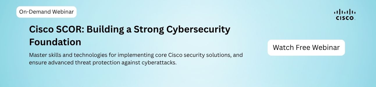 CISCO SCOR Webinar